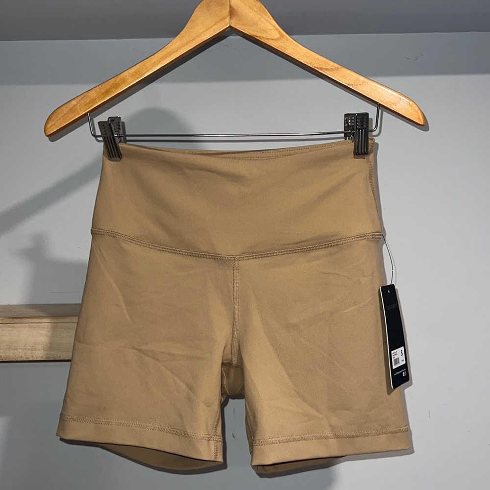 90 degree brown biker shorts NWT‎